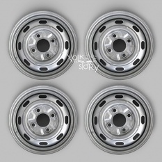 SILVER O.E STYLE WHEEL 4.5J or 5.5J  With 4 x 130