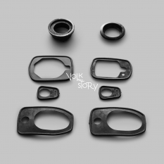 COMPLETE DOOR HANDLE SEAL SET - FRONT DOORS - SLIDING DOOR - TAILGATE - REAR ENGINE LID I VW LATE BUS 74-79